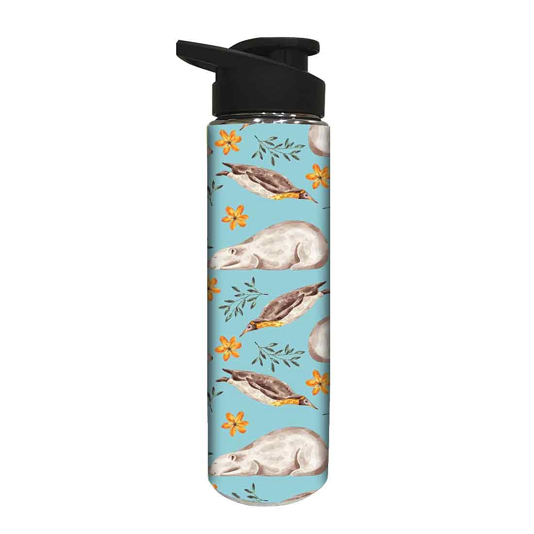 Designer Stainless Steel Sipper Bottle -  Bear and Flower Nutcase