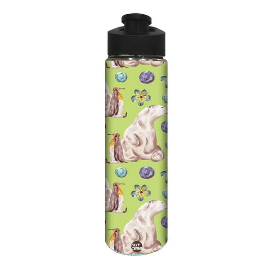 Water Bottle for Kids -  Bear and Penguin Nutcase