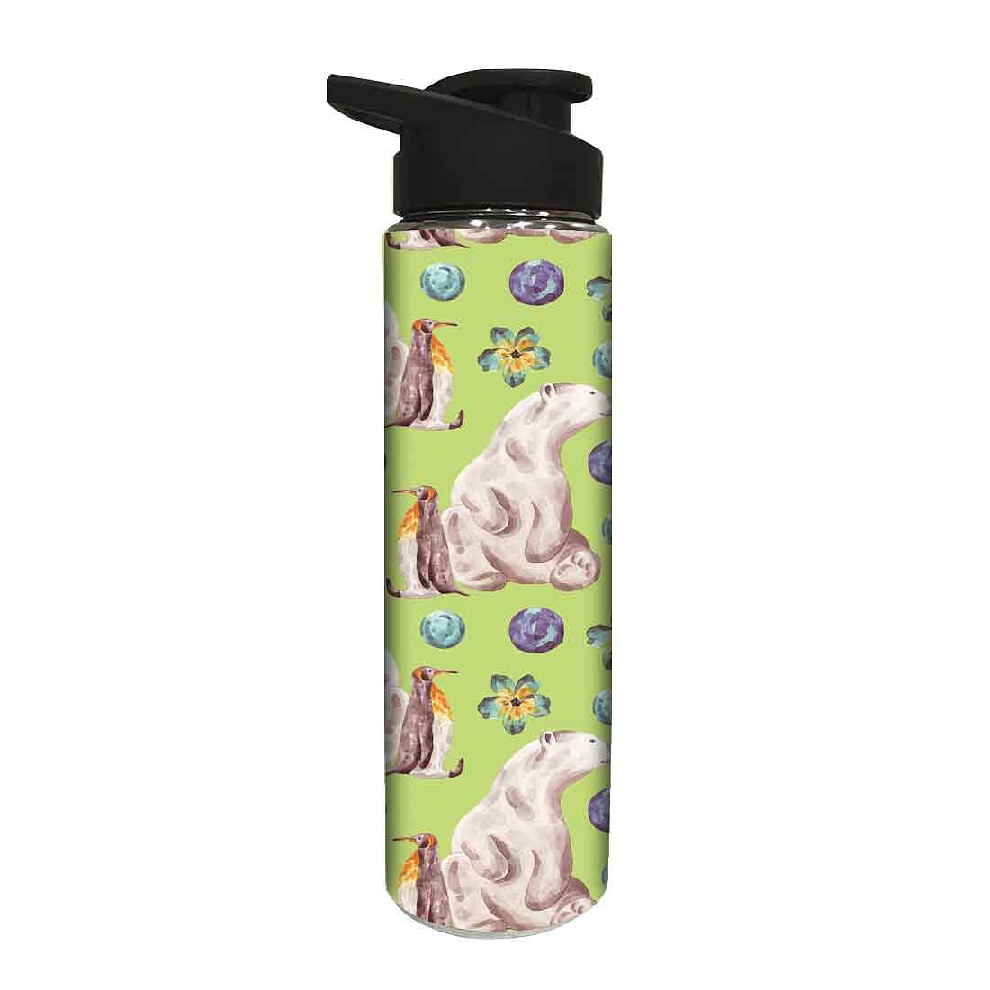 Water Bottle for Kids -  Bear and Penguin Nutcase