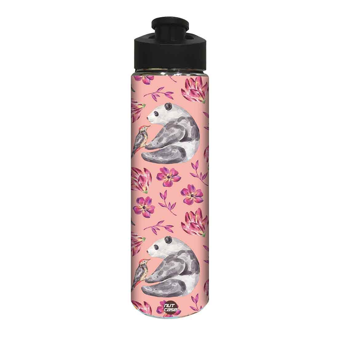 Stainless Steel Sipper Bottle -  Panda and Bird Nutcase