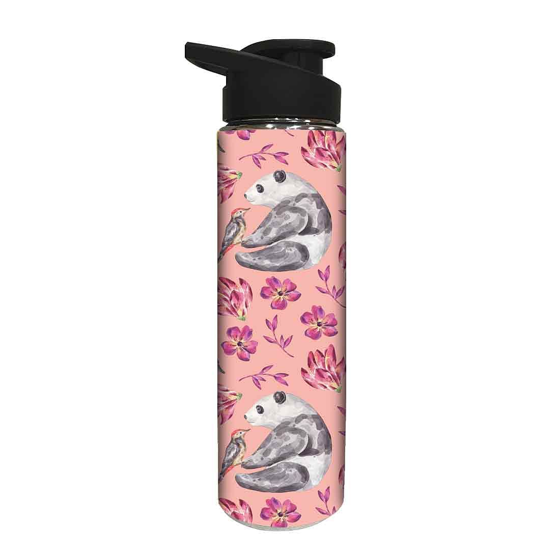 Stainless Steel Sipper Bottle -  Panda and Bird Nutcase