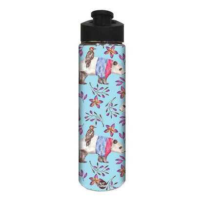 Designer Sipper Bottle for Kids -  Bird and Flower Nutcase