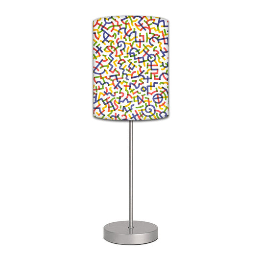 Stainless Steel Table Lamp For Living Room Bedroom -   Alphabets Nutcase