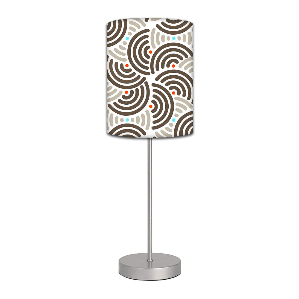 Stainless Steel Table Lamp For Living Room Bedroom -   Semi Patterns Nutcase
