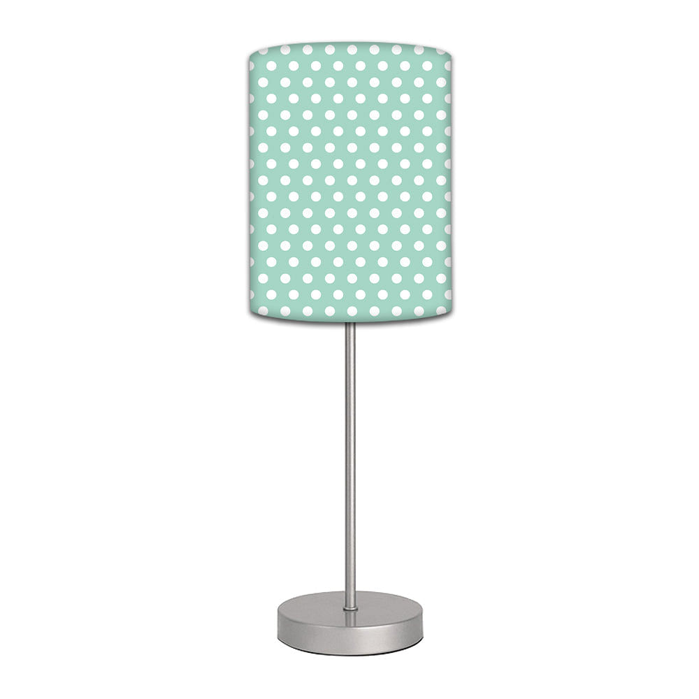 Stainless Steel Table Lamp For Living Room Bedroom -   Mint Polka Dots Nutcase