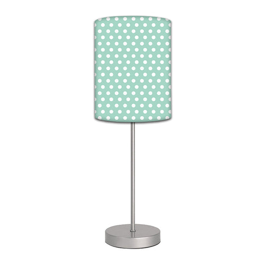 Stainless Steel Table Lamp For Living Room Bedroom -   Mint Polka Dots Nutcase