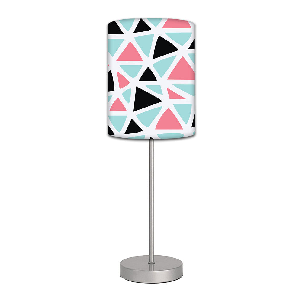 Stainless Steel Table Lamp For Living Room Bedroom -   Triangles Pattern Nutcase