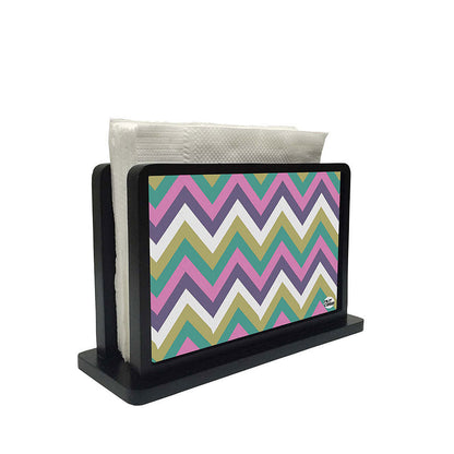 Tissue Holder Paper Napkin Stand -  Chevron Nutcase