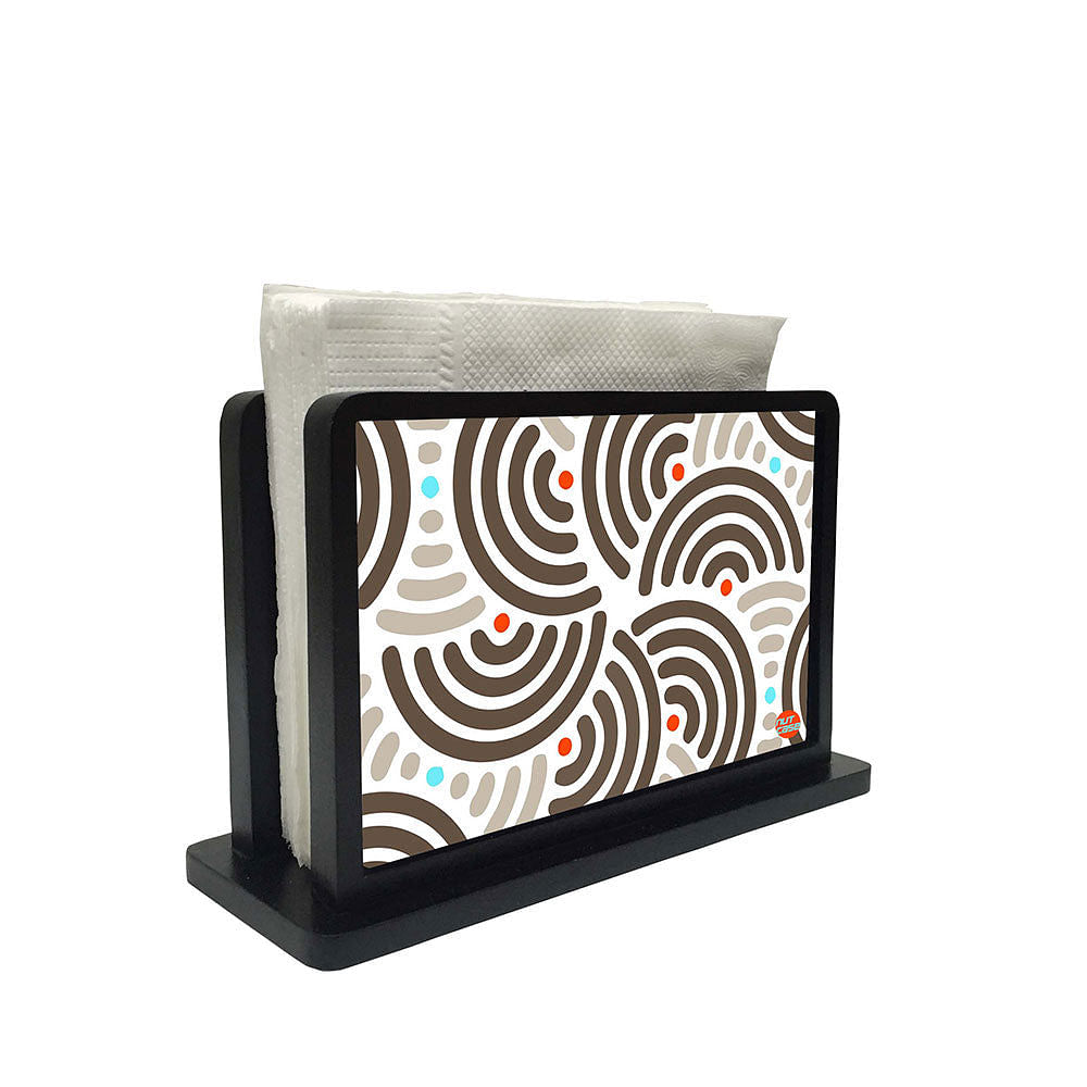 Tissue Holder Paper Napkin Stand - Semi Patterns Nutcase