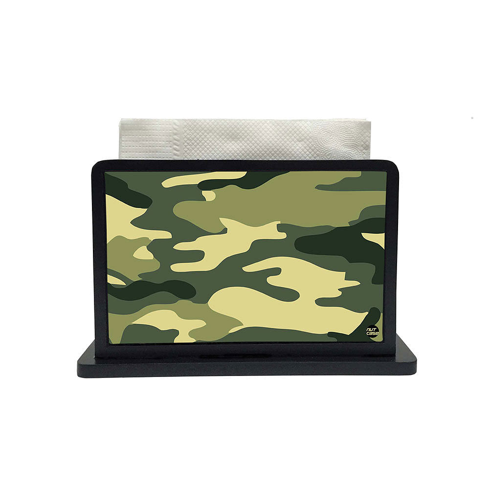 Tissue Holder Paper Napkin Stand - Camo Nutcase