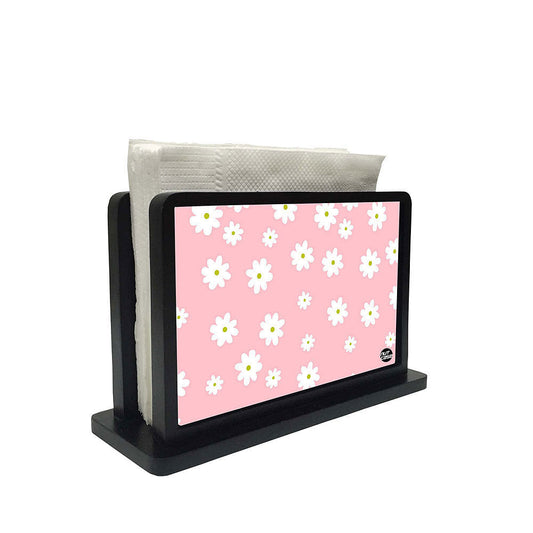 Tissue Holder Paper Napkin Stand - Pastel Fresh Flowers Nutcase