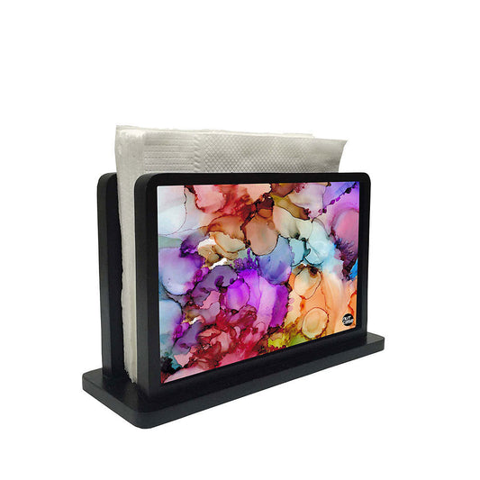 Tissue Holder Paper Napkin Stand - Alcohol Ink Nutcase