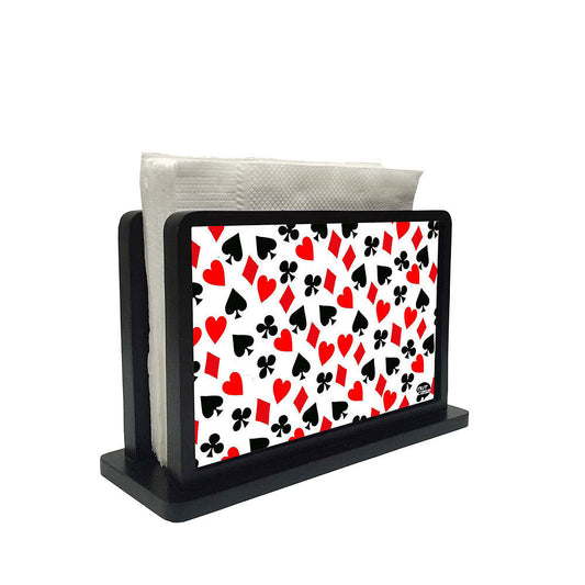Tissue Holder Paper Napkin Stand - Playing Cards Nutcase