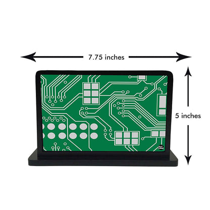 Tissue Holder Paper Napkin Stand - Circuit Board Green Nutcase