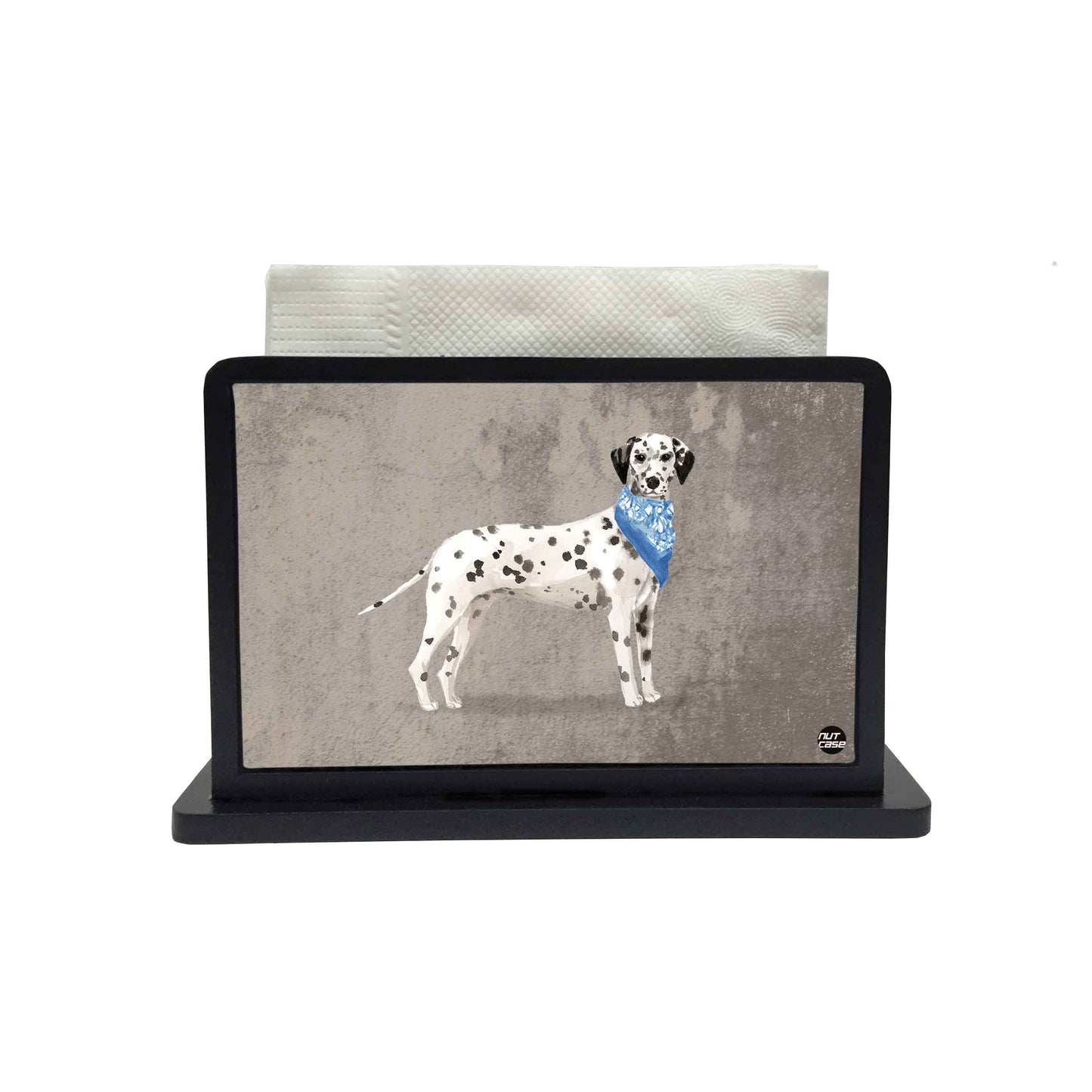 Tissue Holder Paper Napkin Stand - Dalmating Dog Nutcase