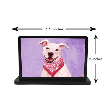 Tissue Holder Paper Napkin Stand - Dashing Pitbull Dog Nutcase