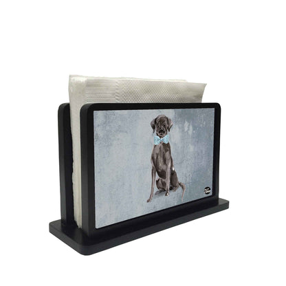 Tissue Holder Paper Napkin Stand - Black Beauty Nutcase