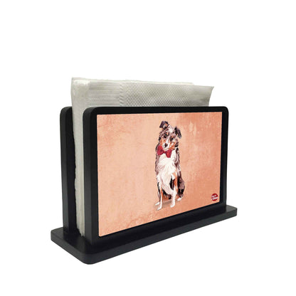 Tissue Holder Paper Napkin Stand - Beautiful Dog Nutcase