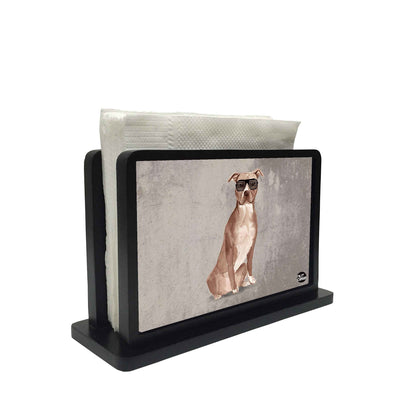 Tissue Holder Paper Napkin Stand - Shades Of Dog Nutcase