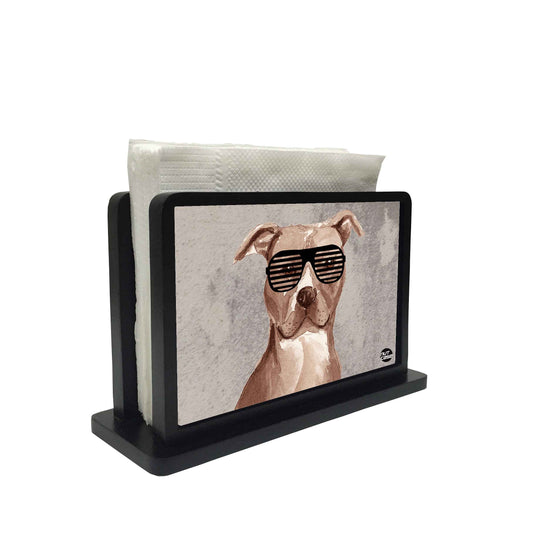 Tissue Holder Paper Napkin Stand - Speck Dog Nutcase