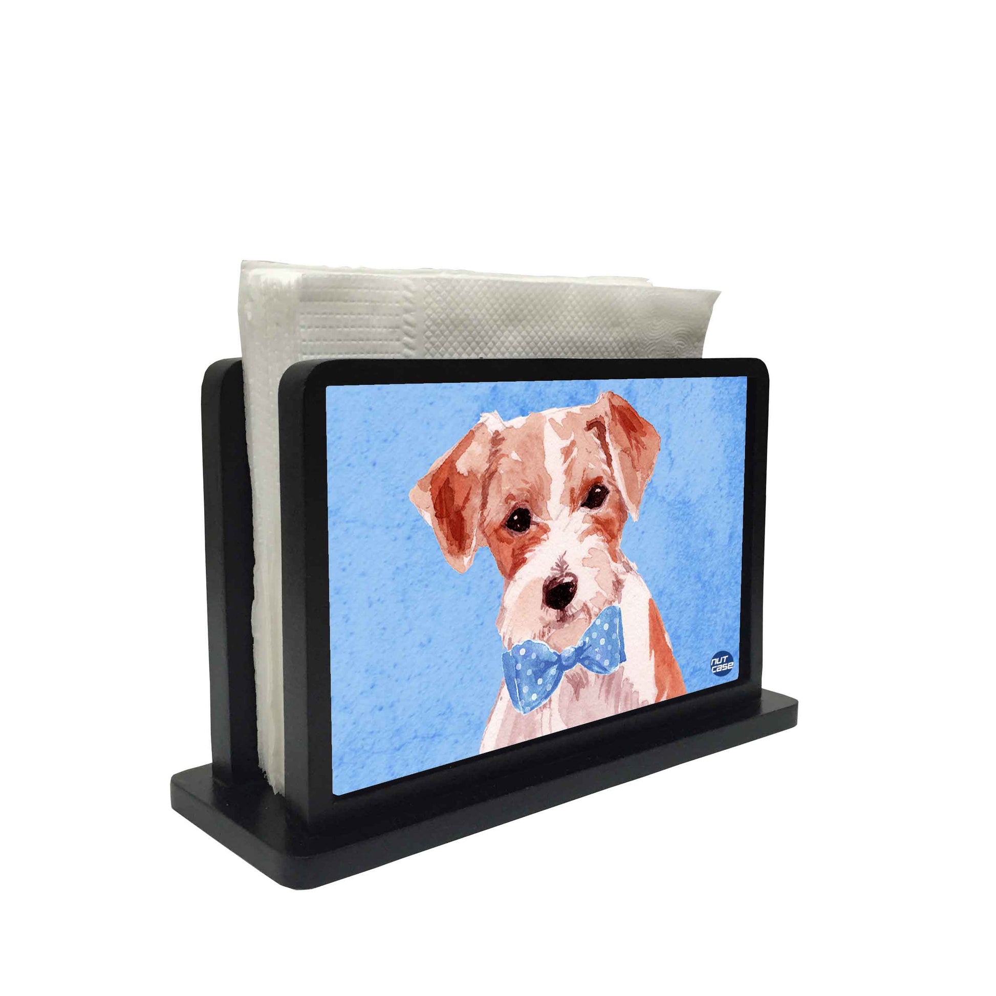 Tissue Holder Paper Napkin Stand - Sweet Doggy Face Nutcase