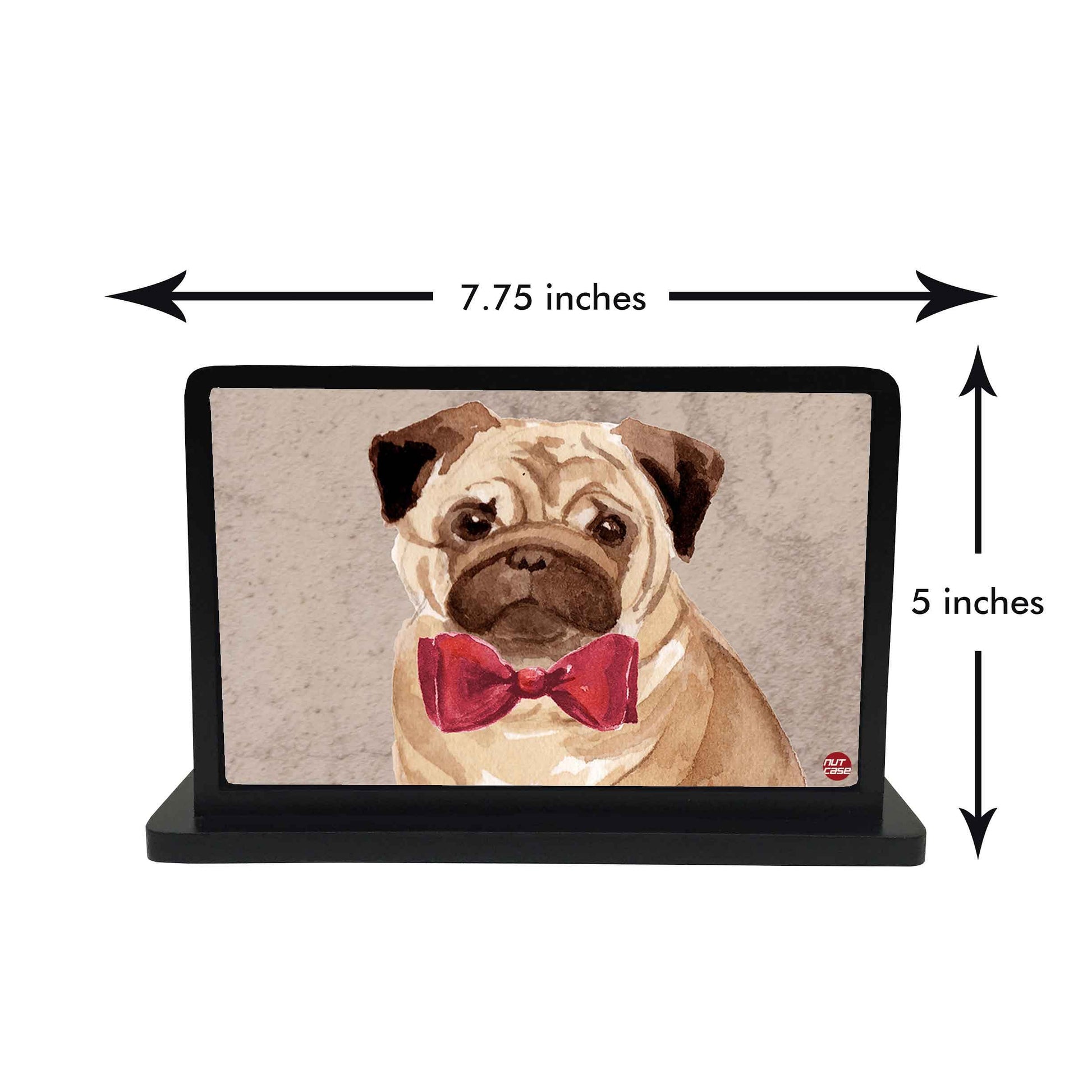 Tissue Holder Paper Napkin Stand - Cute Puggy face Nutcase