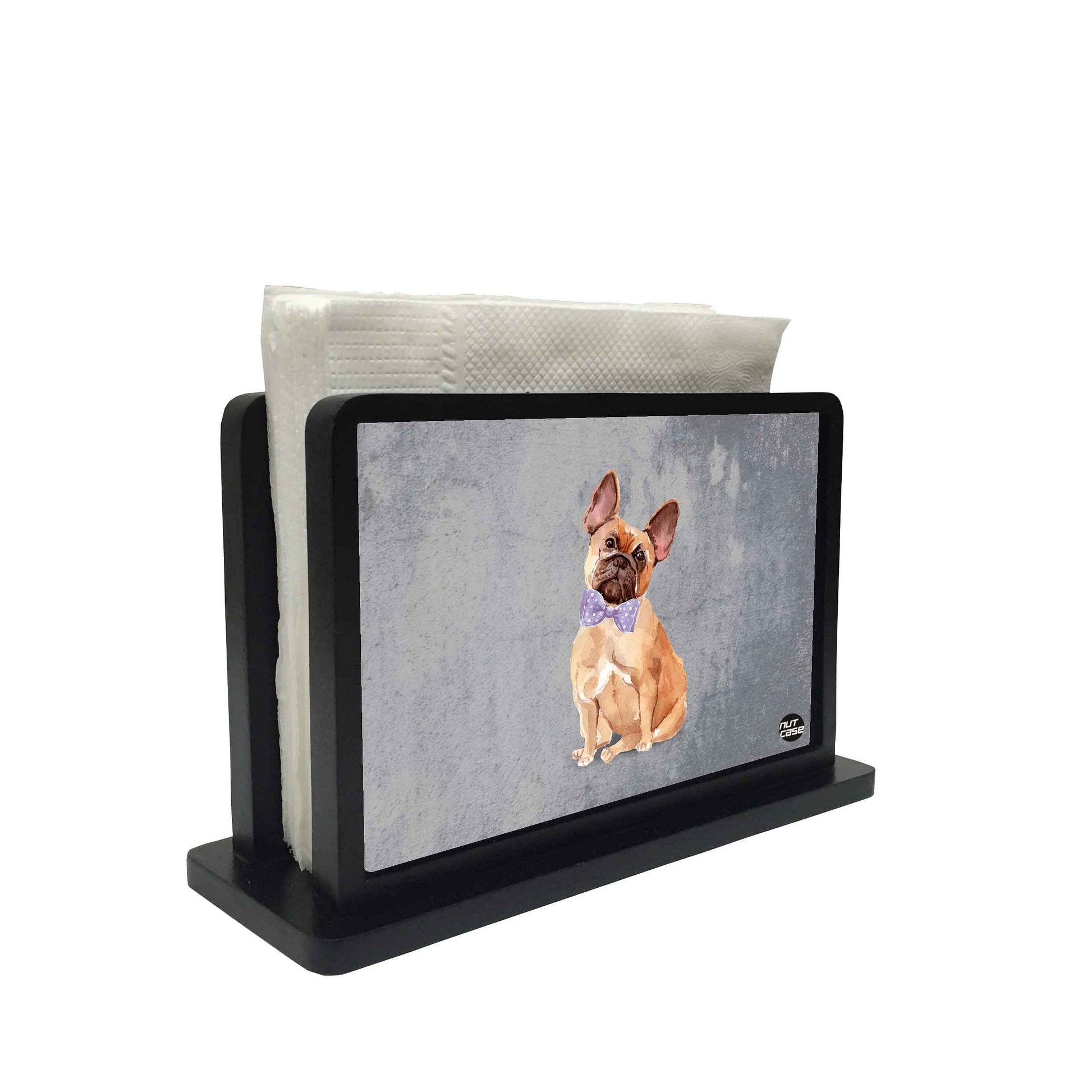 Tissue Holder Paper Napkin Stand - Sweet Dog Nutcase