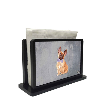 Tissue Holder Paper Napkin Stand - Sweet Dog Nutcase