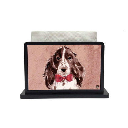 Tissue Holder Paper Napkin Stand - Cocker Spaniel Nutcase