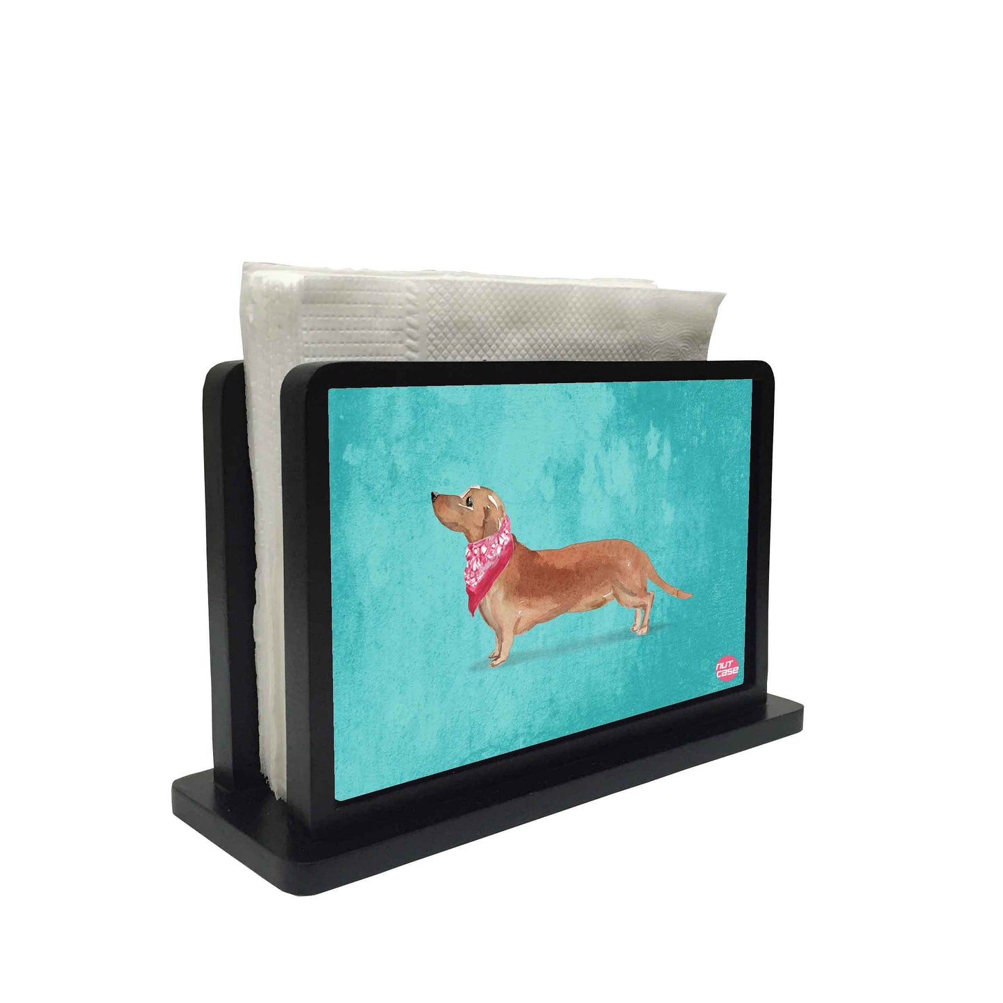 Tissue Holder Paper Napkin Stand -  Small Dog Nutcase