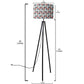 Tripod Floor Lamp Standing Light for Living Rooms -Abstract Design Effect Nutcase