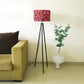 Tripod Floor Lamp Light for Living Room -  Red Confetti Nutcase