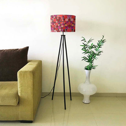 Tripod Floor Lamp Light for Living Room -  Red Confetti Nutcase