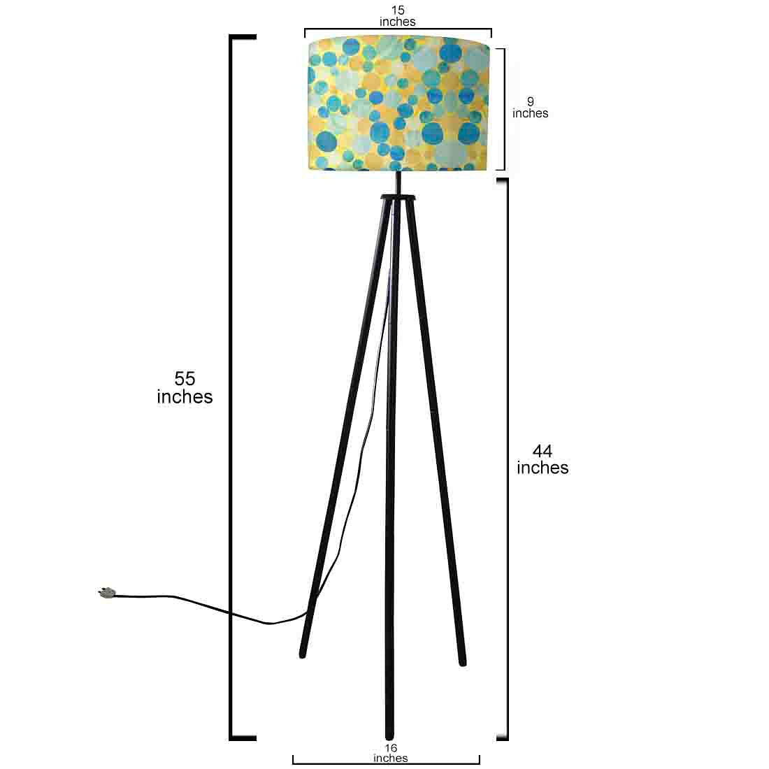 Tripod Floor Lamp Standing Light for Bedroom Nutcase