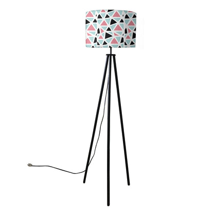 Tripod Floor Lamp Standing Light for Living Rooms - Triangles Colorful Nutcase