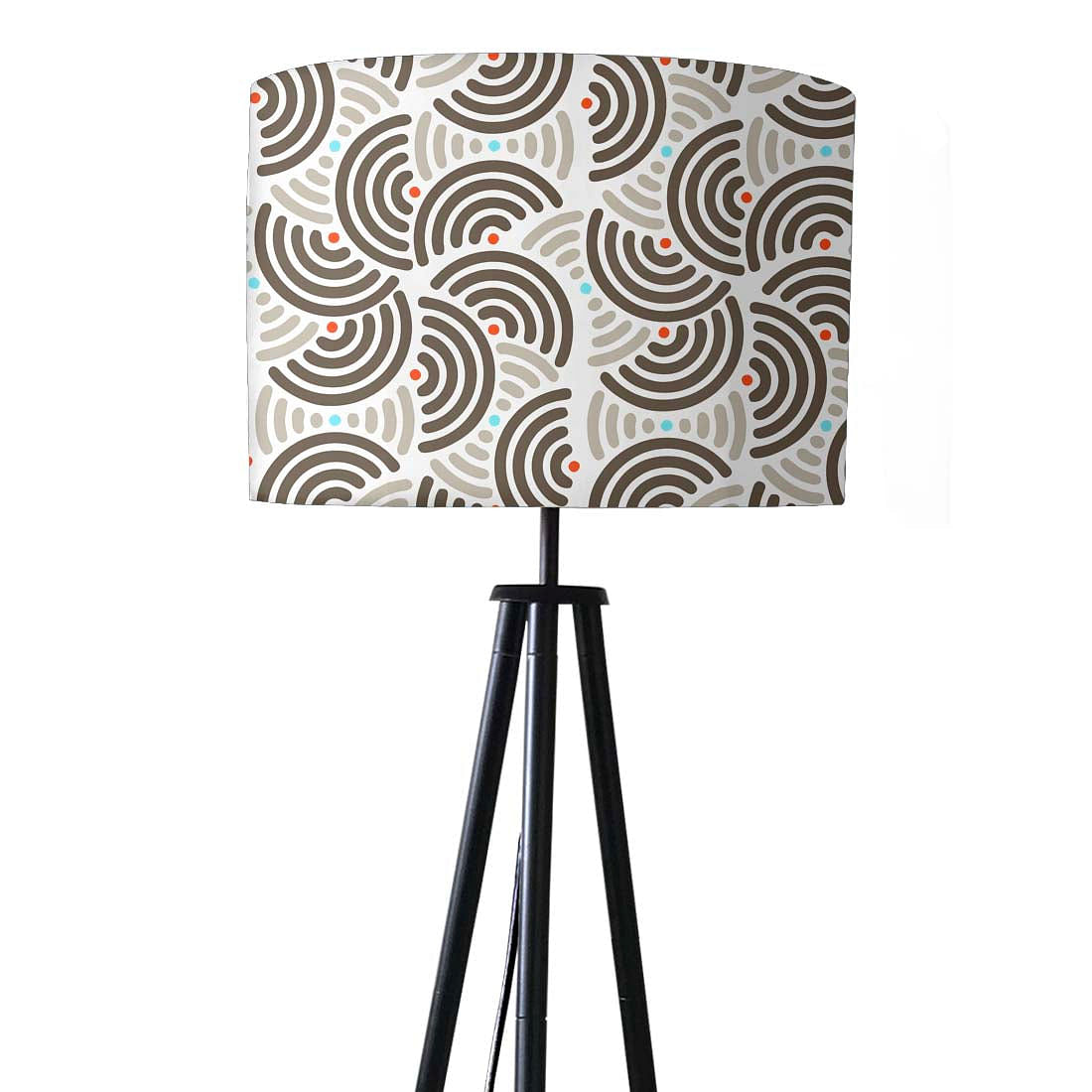 Tripod Floor Lamp Standing Light for Living Rooms -Semi Circles Nutcase