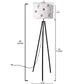 Tripod Floor Lamp Standing Light for Living Rooms -Cactus Cactii Pots Nutcase