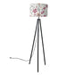 Tripod Standing Floor Lamp -Summer Flowers Nutcase