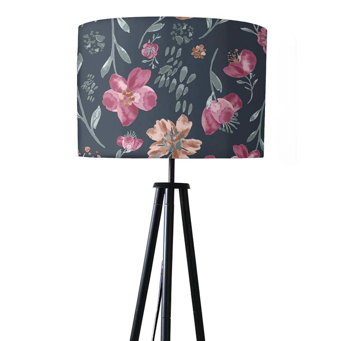 Tripod Standing Floor Lamp -Night Flowers Nutcase