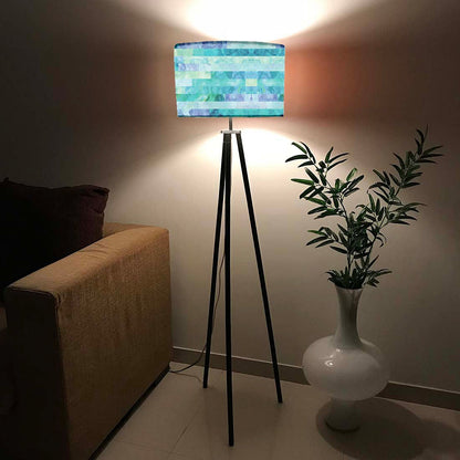 Tripod Floor Lamp Standing Light for Living Rooms -Blue Stone Nutcase