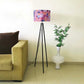 Tripod Floor Lamp Standing Light for Living Rooms -Pink Stone Effect Nutcase