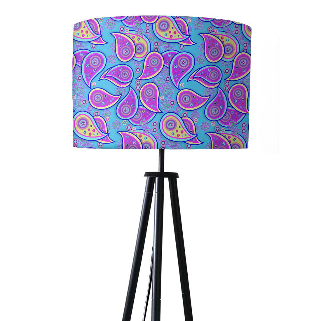 Tripod Floor Lamp Standing Light for Living Rooms -Paisley Nutcase