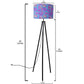 Tripod Floor Lamp Standing Light for Living Rooms -Paisley Nutcase