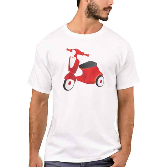 Nutcase Designer Round Neck Men's T-Shirt Wrinkle-Free Poly Cotton Tees - Old Motor Cycle Nutcase