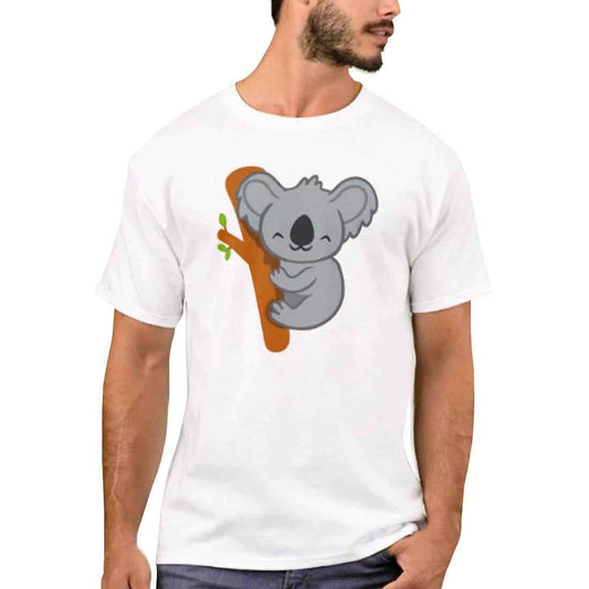 Nutcase Designer Round Neck Men's T-Shirt Wrinkle-Free Poly Cotton Tees - Cute Panda Nutcase