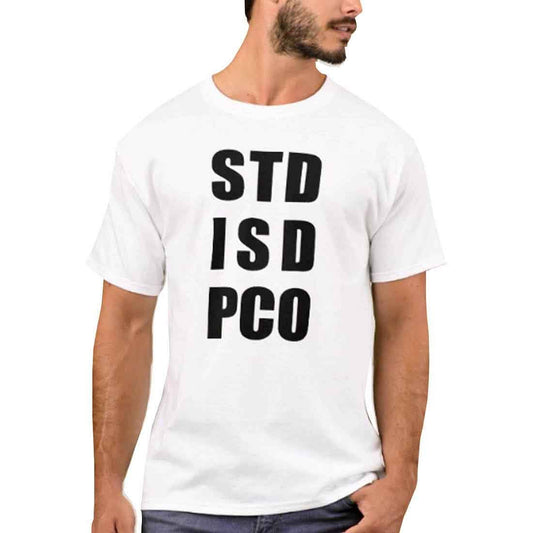Nutcase Designer Round Neck Men's T-Shirt Wrinkle-Free Poly Cotton Tees - STD ISD PCO Nutcase