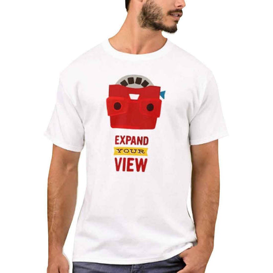 Nutcase Designer Round Neck Men's T-Shirt Wrinkle-Free Poly Cotton Tees - Expand Your View Nutcase