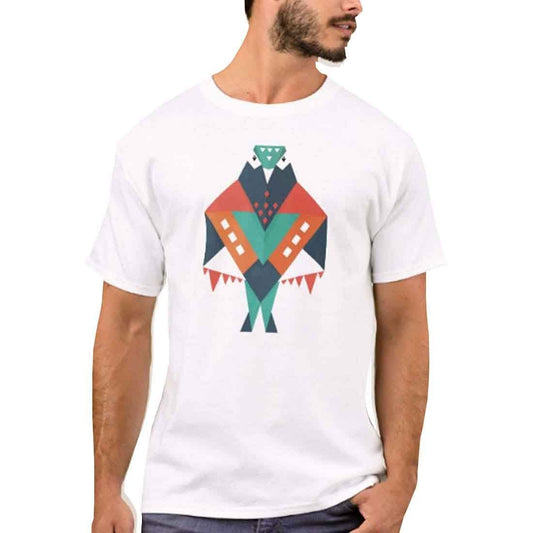 Nutcase Designer Round Neck Men's T-Shirt Wrinkle-Free Poly Cotton Tees - Bird Attitude Nutcase