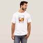 Nutcase Designer Round Neck Men's T-Shirt Wrinkle-Free Poly Cotton Tees - Whiskey On Rock Nutcase