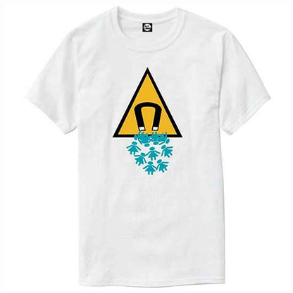 Nutcase Designer Round Neck Men's T-Shirt Wrinkle-Free Poly Cotton Tees - Magnet Nutcase